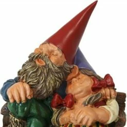 Best Sale ✨ Sunnydaze Decor Sunnydaze Al and Anita on Bench Indoor/Outdoor Lightweight Resin Garden Gnome Couple Outdoor Lawn Statue - 8" H 😍 -Garden Decor Shop unnamed file 10823
