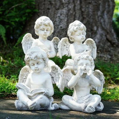 Top 10 🎉 Northlight Set of 4 Sitting Cherub Angel Outdoor Patio Garden Statues 6.5" - Gray 🥰 3 Top 10 🎉 Northlight Set of 4 Sitting Cherub Angel Outdoor Patio Garden Statues 6.5" - Gray 🥰