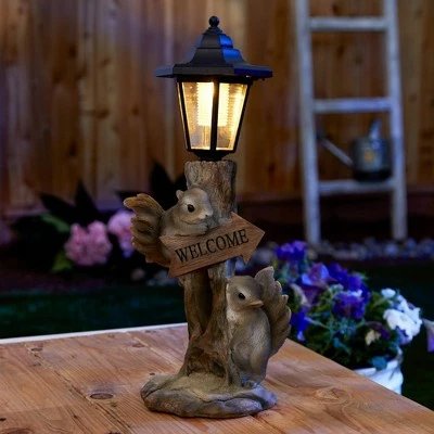 Budget π Zingz & Thingz Zingz & Thingz 10" Polyresin Friendly Squirrels Solar Lamp Statue Light Brown 𧨠6 Budget π Zingz & Thingz Zingz & Thingz 10" Polyresin Friendly Squirrels Solar Lamp Statue Light Brown 𧨠- Image 5