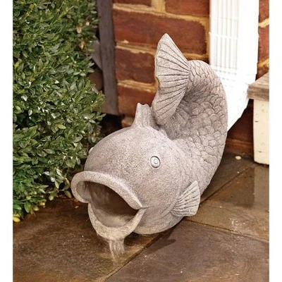 Buy ⭐ Wind & Weather Resin Friendly Fish Decorative Downspout Cover ✨ 3 Buy ⭐ Wind & Weather Resin Friendly Fish Decorative Downspout Cover ✨