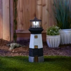 Best Sale 😉 Zingz & Thingz Zingz & Thingz 15.25" Polyresin Spinning Solar Lighthouse Statue 🔔 -Garden Decor Shop unnamed file 10930