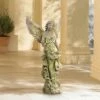 Buy 😍 John Timberland Rustic Outdoor Statue Bird Bath 31" High Outstretched Wings Angel for Yard Garden Patio Deck Home Entryway Hallway 🧨 -Garden Decor Shop unnamed file 10977