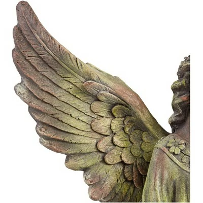 Buy π John Timberland Rustic Outdoor Statue Bird Bath 31" High Outstretched Wings Angel for Yard Garden Patio Deck Home Entryway Hallway 𧨠5 Buy π John Timberland Rustic Outdoor Statue Bird Bath 31" High Outstretched Wings Angel for Yard Garden Patio Deck Home Entryway Hallway 𧨠- Image 3