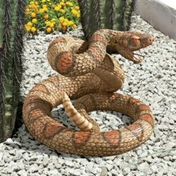 Outlet 😉 Design Toscano Western Diamond Back Rattlesnake Statue 😍