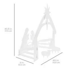 Budget 🎉 Best Choice Products 4ft Outdoor Nativity Scene, Weather-Resistant Decor, ❄ Christmas Family Yard Decoration, PVC 😉 -Garden Decor Shop unnamed file 11004