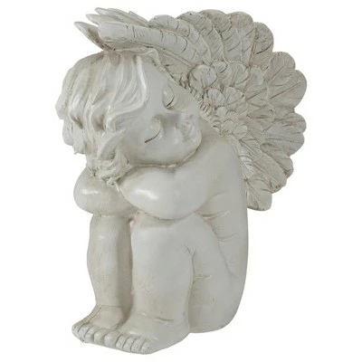 Budget ❤️ Northlight 7.5" Ivory Left Facing Sleeping Cherub Angel Outdoor Garden Statue 🎁 4 Budget ❤️ Northlight 7.5" Ivory Left Facing Sleeping Cherub Angel Outdoor Garden Statue 🎁 - Image 2