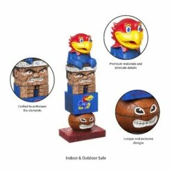 Hot Sale 🥰 Evergreen NCAA Kansas Jayhawks Tiki Totem 🎁 -Garden Decor Shop unnamed file 11079