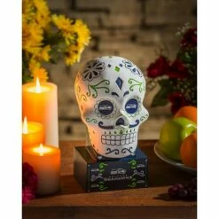 Flash Sale 👍 Evergreen Seattle Seahawks, Sugar Skull Statue ⌛