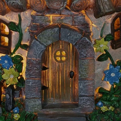 New π₯° 15" Resin Solar Twig Roof House Brown - Exhart π€© 8 New π₯° 15" Resin Solar Twig Roof House Brown - Exhart π€© - Image 6