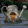 Discount 🥰 10" Resin Solar Silver Tea Pot Silver - Exhart 🧨 -Garden Decor Shop unnamed file 11162