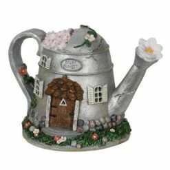 Discount 🥰 10" Resin Solar Silver Tea Pot Silver - Exhart 🧨 -Garden Decor Shop unnamed file 11169