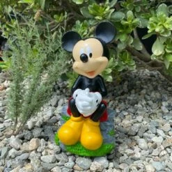 Coupon 😍 Disney 12" Mickey Mouse Sitting Resin Statue 😀 -Garden Decor Shop unnamed file 11183