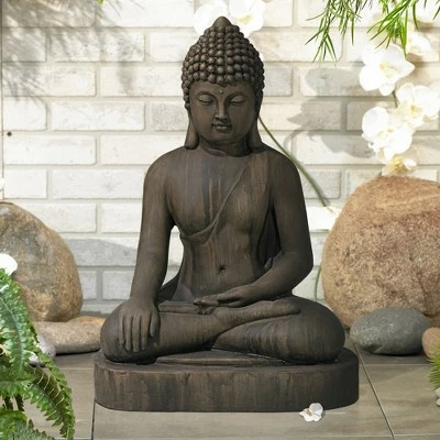 Buy ⭐ John Timberland Zen Buddha Outdoor Statue 29 1/2" High Sitting for Yard Garden Patio Deck Home Entryway Hallway ⌛ 3 Buy ⭐ John Timberland Zen Buddha Outdoor Statue 29 1/2" High Sitting for Yard Garden Patio Deck Home Entryway Hallway ⌛