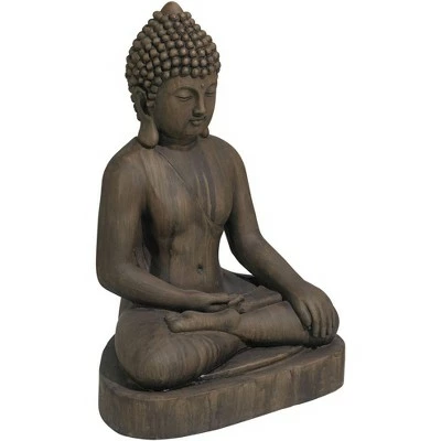 Buy ⭐ John Timberland Zen Buddha Outdoor Statue 29 1/2" High Sitting for Yard Garden Patio Deck Home Entryway Hallway ⌛ 5 Buy ⭐ John Timberland Zen Buddha Outdoor Statue 29 1/2" High Sitting for Yard Garden Patio Deck Home Entryway Hallway ⌛ - Image 3