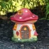 Discount 😀 Northlight 6.25" Red Mushroom House Outdoor Garden Statue 🌟 -Garden Decor Shop unnamed file 11234