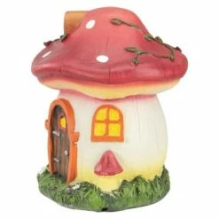 Discount 😀 Northlight 6.25" Red Mushroom House Outdoor Garden Statue 🌟 -Garden Decor Shop unnamed file 11236