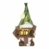 Coupon ⭐ Zingz & Thingz Zingz & Thingz 13" Polyresin Gnome with Glowing Welcome Sign Solar Statue 🛒