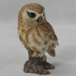 Hot Sale π₯° HI-LINE GIFT LTD 6" Polyresin Small Brown Owl on Stump Statue Brown - Hi-Line Gift π