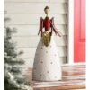 Flash Sale 🤩 21" Indoor/Outdoor Metal 🎅 Christmas Statue Vintage Holiday Angel - Evergreen 🤩
