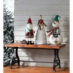 Best Sale 🛒 21" Indoor/Outdoor Metal 🎄 Christmas Statue Vintage Holiday Santa - Evergreen 😍 -Garden Decor Shop unnamed file 11280