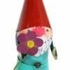 Top 10 ⭐ Sunnydaze Decor Sunnydaze Cheerful Flower Garden Gnome Metal Statue Figurine - 16 in. - Red/Turquoise 🥰