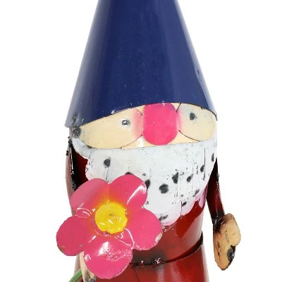 Hot Sale βοΈ Sunnydaze Decor Sunnydaze Cheerful Flower Garden Gnome Metal Statue Figurine - 16 in. - Blue/Red π 3 Hot Sale βοΈ Sunnydaze Decor Sunnydaze Cheerful Flower Garden Gnome Metal Statue Figurine - 16 in. - Blue/Red π