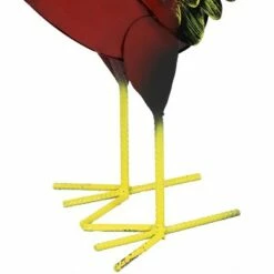 Hot Sale 🎉 Sunnydaze Decor Sunnydaze Lewis the Steel Rooster Statue - Red - 21.5-Inch 😍 -Garden Decor Shop unnamed file 11348