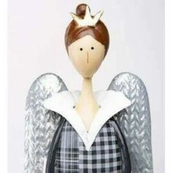 Flash Sale 🛒 34.75" Indoor/Outdoor Metal Sculpture Angel with Lighted Gift - Evergreen 😉 -Garden Decor Shop unnamed file 11355