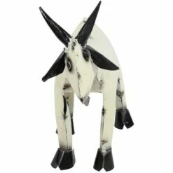 Budget 😉 Sunnydaze Decor Sunnydaze Scruff the Steel Yard Art Goat Statue - 13.5-Inch - White - Set of 2 🧨 -Garden Decor Shop unnamed file 11376