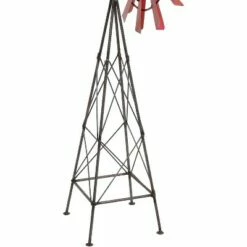 Outlet 👏 Sunnydaze Decor Sunnydaze Metal Windmill Outdoor Garden Art Statue - Farmhouse Style - 33 in. - Red 🧨 -Garden Decor Shop unnamed file 11380