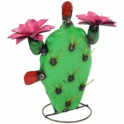 Cheapest 🌟 Sunnydaze Decor Sunnydaze Yellow-Needled Barrel Cactus Metal Statue - Rustic Metal Art Sculpture for the Yard - For Indoor or Outdoor Use - 17.5" - Green - Set of 2 🧨 -Garden Decor Shop unnamed file 11397