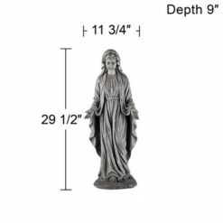 Best Sale 😀 John Timberland Outdoor Statue 29 1/2" High Virgin Mary Sculpture for Yard Garden Patio Deck Home Entryway Hallway 😉 -Garden Decor Shop unnamed file 11438