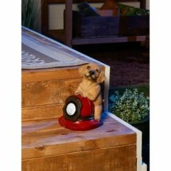 Cheapest 🔔 Zingz & Thingz Zingz & Thingz 6" Polyresin 🐶 Dog and Fire Helmet Solar Statue 🔥 -Garden Decor Shop unnamed file 11447