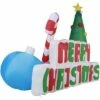 Best Pirce 🥰 Holidayana 8' Wide Giant Inflatable Merry 🎅 Christmas Sign Holiday Ornament Yard Decoration with Blower Fan, Tie Down Straps, and Ground Anchor Stakes ⭐ -Garden Decor Shop unnamed file 11505
