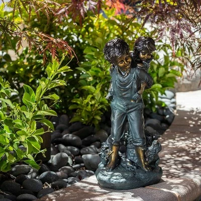 Best Pirce π Alpine Corporation Alpine 16" Boy Giving Piggyback Ride Magnesium Oxide Statue Gray π― 3 Best Pirce π Alpine Corporation Alpine 16" Boy Giving Piggyback Ride Magnesium Oxide Statue Gray π―