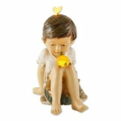 Budget 🌟 Zingz & Thingz Zingz & Thingz 10.5" Polyresin Making Friends Solar Sculpture 💯 -Garden Decor Shop unnamed file 11535