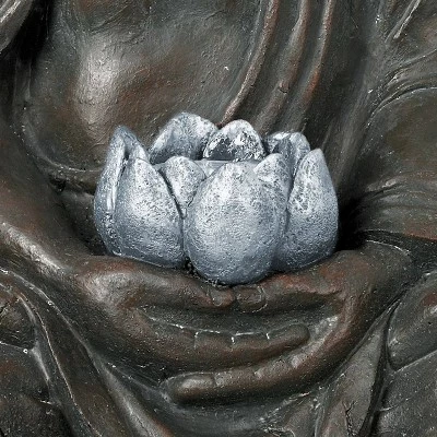 Promo 𧨠John Timberland Zen Outdoor Statue with Light Solar LED 19 1/2" High Sitting Buddha Sculpture for Yard Garden Patio Deck Home π 4 Promo 𧨠John Timberland Zen Outdoor Statue with Light Solar LED 19 1/2" High Sitting Buddha Sculpture for Yard Garden Patio Deck Home π - Image 2