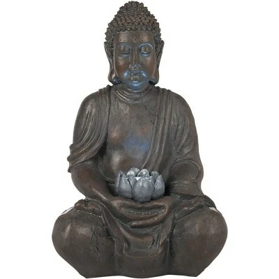 Promo 𧨠John Timberland Zen Outdoor Statue with Light Solar LED 19 1/2" High Sitting Buddha Sculpture for Yard Garden Patio Deck Home π 7 Promo 𧨠John Timberland Zen Outdoor Statue with Light Solar LED 19 1/2" High Sitting Buddha Sculpture for Yard Garden Patio Deck Home π - Image 5