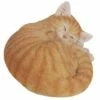 Outlet ⌛ HI-LINE GIFT LTD 4.5" Polyresin Sleeping Tabby Cat Statue Orange - Hi-Line Gift 🛒 -Garden Decor Shop unnamed file 1156