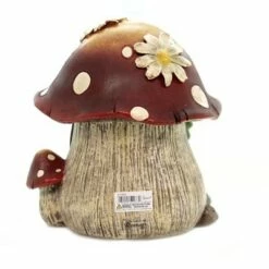 Coupon 👏 Roman Inc Home & Garden 7.5" Toad Abode Garden Statue Frog House Mushroom Roman, Inc - Outdoor Sculptures And Statues 👍