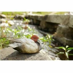 New ❤️ HI-LINE GIFT LTD 4" Polyresin Mallard with Red Head Outdoor Statue Brown - Hi-Line Gift 🛒 -Garden Decor Shop unnamed file 11582
