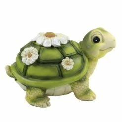 Flash Sale 🛒 Roman Inc Home & Garden 4.0" Mini Turtle Painted Critter Landscape Accent Roman, Inc - Outdoor Sculptures And Statues ✔️