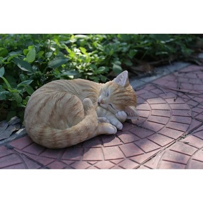Outlet β HI-LINE GIFT LTD 4.5" Polyresin Sleeping Tabby Cat Statue Orange - Hi-Line Gift π 6 Outlet β HI-LINE GIFT LTD 4.5" Polyresin Sleeping Tabby Cat Statue Orange - Hi-Line Gift π - Image 4