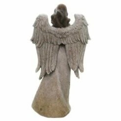Outlet 🥰 Roman Inc Home & Garden 13.25" Memorial Angel With Dove Bereavement Roses Roman, Inc - Outdoor Sculptures And Statues ⭐