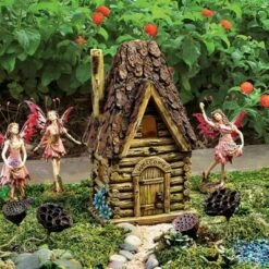 Best Pirce 🔥 Design Toscano Woodland Fairy Garden House Statue 😍