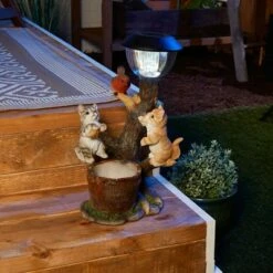 Wholesale 👍 Zingz & Thingz Zingz & Thingz 14" Polyresin Climbing Cats Solar Light Statue 😍 -Garden Decor Shop unnamed file 11623