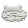 Promo ❤️ Home & Garden 1.25" Memorial 🐶 Dog Bone Sympathy Bereavement Roman, Inc - Outdoor Sculptures And Statues 🧨