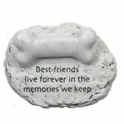 Promo ❤️ Home & Garden 1.25" Memorial 🐶 Dog Bone Sympathy Bereavement Roman, Inc - Outdoor Sculptures And Statues 🧨 -Garden Decor Shop unnamed file 11640