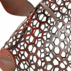 Deals ❤️ Zingz & Thingz Zingz & Thingz 17.5" Iron Chicken Wire Pig Sculpture Brown ⭐ -Garden Decor Shop unnamed file 11648