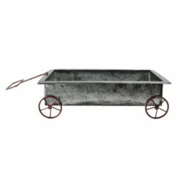 Coupon ✨ Allstate Floral 16.25" Gray Iron Wagon Display Piece 🛒